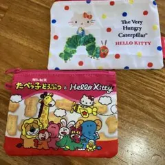 ハローキティ☆フラットポーチ2点