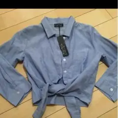 デニム色トップス　レディースM
