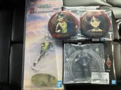 一番くじ 進撃の巨人 E賞 F賞 G賞 アクスタ チャーム 缶バ エレン セット