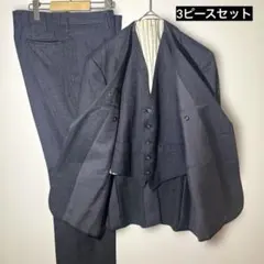 美品　グレー系　スリーピーススーツ FUJII DAIMARU M〜S相当