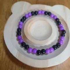 HALLOWEENのビーズブレスレット 16cm