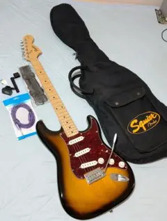 Squier ストラト Affinity べっ甲柄PG ケースオマケ多数付きのサムネイル