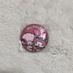 サンリオ 刺繍缶バッジ なかよし マイメロ ピアノちゃん