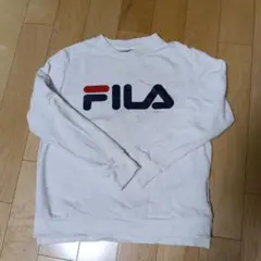 【FILA】長袖 スウェット ホワイト Sサイズ