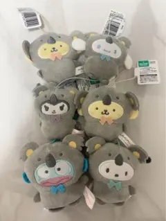 サンリオ どうぶつ着ぐるみマスコット6体