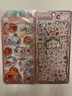 シマエナガ　だいふくエナガ　ウォーターシール　ジュエルプチドロップ