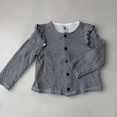 PETIT BATEAU ボーダーカーディガン　24m