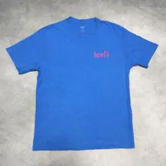 Levi's ロゴ 半袖 Tシャツ ブルー 古着