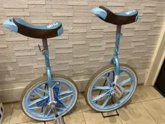 【美品】ブリジストン 一輪車 20インチ ブルー ブリヂストン 一輪車 水色20インチ スタンド、取扱説明書