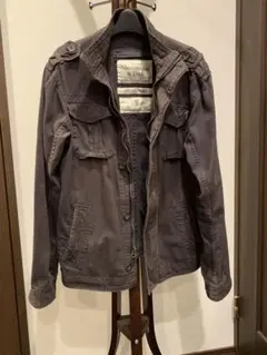 Abercrombie & Fitch グレー ミリタリージャケット S