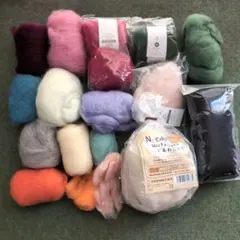 羊毛フエルト　シュクル　ニードルわたわた　まとめ売り⑤