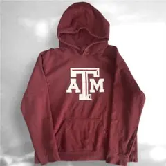 Texas A&M 大学ロゴ フーディー マルーン メンズL相当 ユーズド