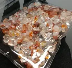 超希少　マダガスカル産 ファイアクォーツ エッグ 　天然石