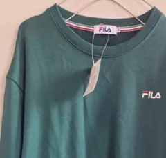 FILA フィラ スウェット トレーナー グリーン 4L