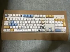 原神 蛍 キーボード ホワイト ブルー イエロー マルチカラー