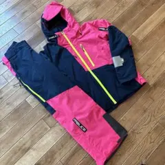 FABLICE スキーウェア 上下セット ピンク×ネイビー 撥水 防風 S