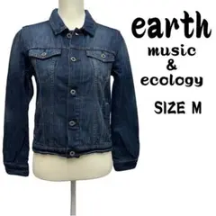 earth music & ecology デニムジャケット　ダークブルー　M