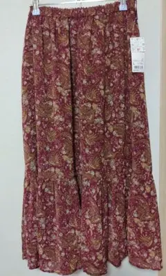 【新品】UNIQLO JoyofPrint シフォンスカート L