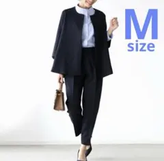 【残り2点】 パンツスーツ　ジャケット　ネイビー　フォーマル　セレモニースーツ