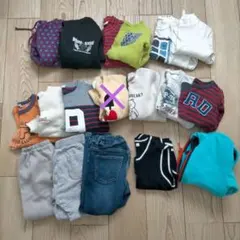 キッズ　子供服セット 110　17点　まとめ売り　パンツ　トレーナー　長ズボン