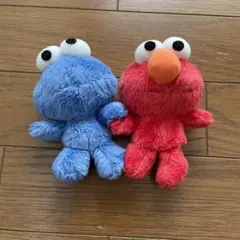 セサミストリート★エルモとクッキーモンスター　ぬいぐるみ