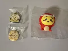 ちいかわくら寿司缶バッジマグネット、くじのタコうさぎソフビ