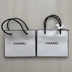 CHANEL ショップ袋 ホワイト 小型 2個セット