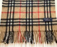 BURBERRY ノバチェック カシミヤ100% マフラー 英国製