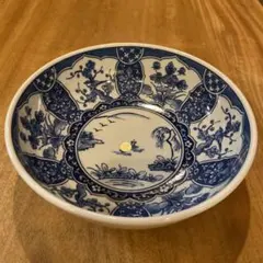 有田焼松峰窯染付け絵付け大鉢