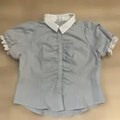 OLIVE des OLIVE インフルエンサーけるちゃん半袖シャツ 水色のサムネイル