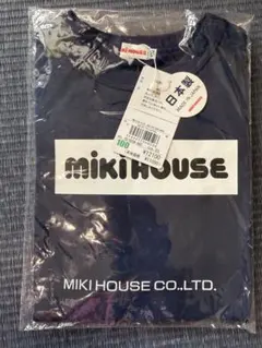 MIKI HOUSE ネイビー Tシャツ 100cm 半袖 ロゴ 紺 ネイビー