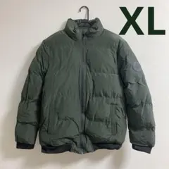 【最終価格】ダウンジャケット メンズ シンプル 厚手 防寒 XL グリーン