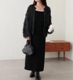 Iラインキャミワンピース　ブラック　ナチュラルクチュール