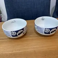 【未使用】2個セット　アンパンマンミュージアム　陶器製丼のサムネイル