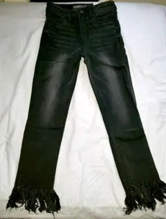 新品　American Eagle ハイライズジェギングクロップ　黒　Ｍサイズ