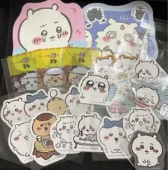 ちいかわ ステッカー ハチワレ うさぎ モモンガ くりまんじゅう あのこ