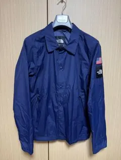 THE NORTH FACE コーチジャケット ネイビー M 限定星条旗柄