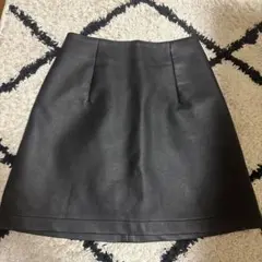 one way フェイクレザー ミニスカート ブラックのサムネイル