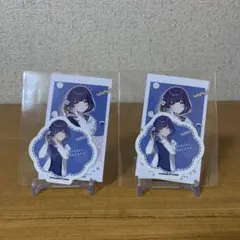 学園アイドルマスター　あみあみオンラインくじ　ステッカー　ブロマイド　秦谷美鈴