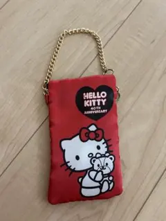 Hello Kitty 40th Anniversary ポーチ　ハローキティ