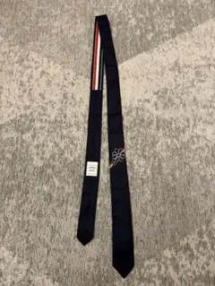 THOM BROWNE トムブラウン ネクタイ ウール ブラック トリコロール