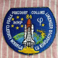 宇宙シャトル刺繍ワッペン 84