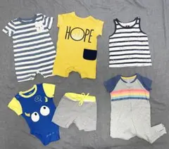 ベビー服セット（カバーオール・ロンパース・タンクトップ・ショートパンツ）GAP他
