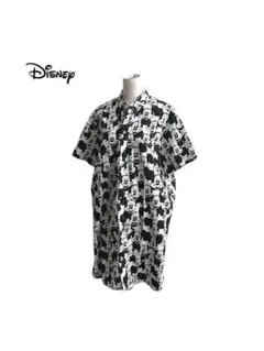 ★ Disney ディズニー　ミッキーマウス　総柄　オーバー　ロング　シャツのサムネイル