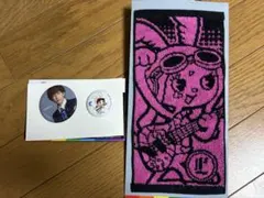 ラルク エンタメくじ tetsuya テツヤ2点セット　タオル、缶バッチ