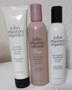 新品未開封 ジョンマスターオーガニック 3点セット シャンプー ローズ