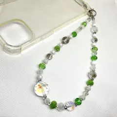 スマホビーズストラップ、チャーム