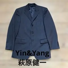Yin&Yang インアンドヤン ジャケット　濃いグレーストライプ サイズＳのサムネイル