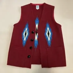 ORTIEGA'S オルテガ　ウールベスト サイズ38 ORTEGA'S(オルテガ) / 赤タグ・オールド・無地チマヨベスト/38/ウール