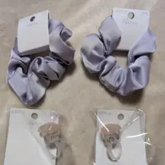 【新品未開封】光るシュシュ×2個＆光る指輪×2個 セット